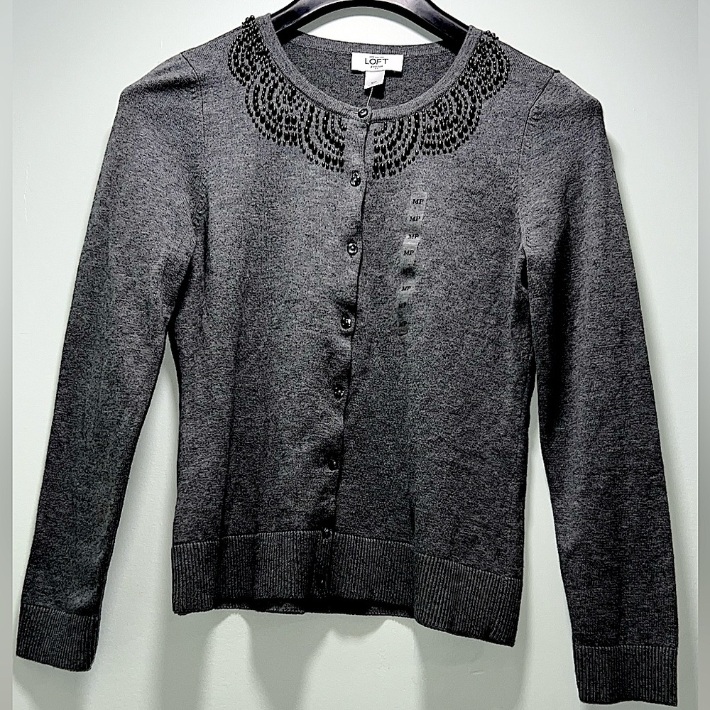 Ann Taylor LOFT women’s button up sweater size medium